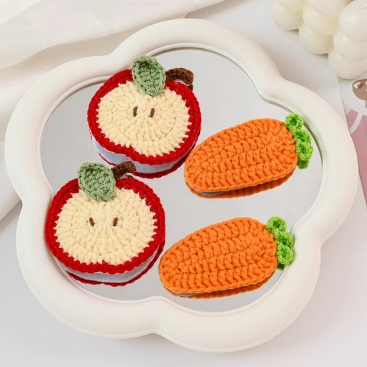 Hair Clip Apple and Carrot