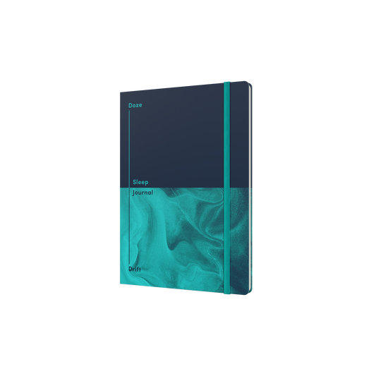 Doze and Drift Sleep Journal, A5 - Navy