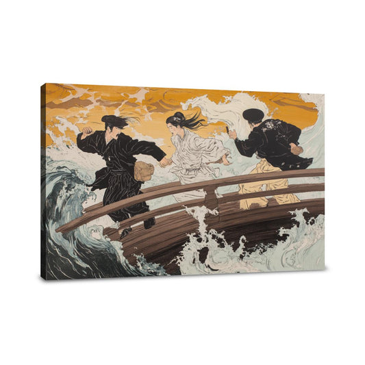 Gale-Struck Travellers Canvas