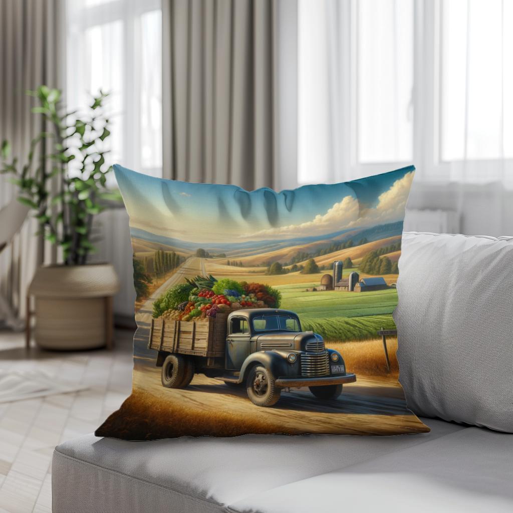 Harvest Road Journey Cotton Cushion