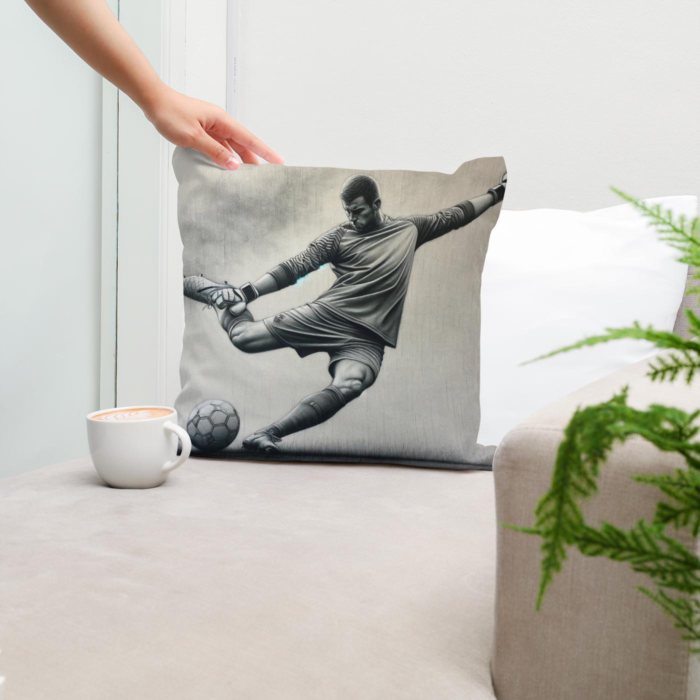 Kick-Off Sketch Cotton Cushion