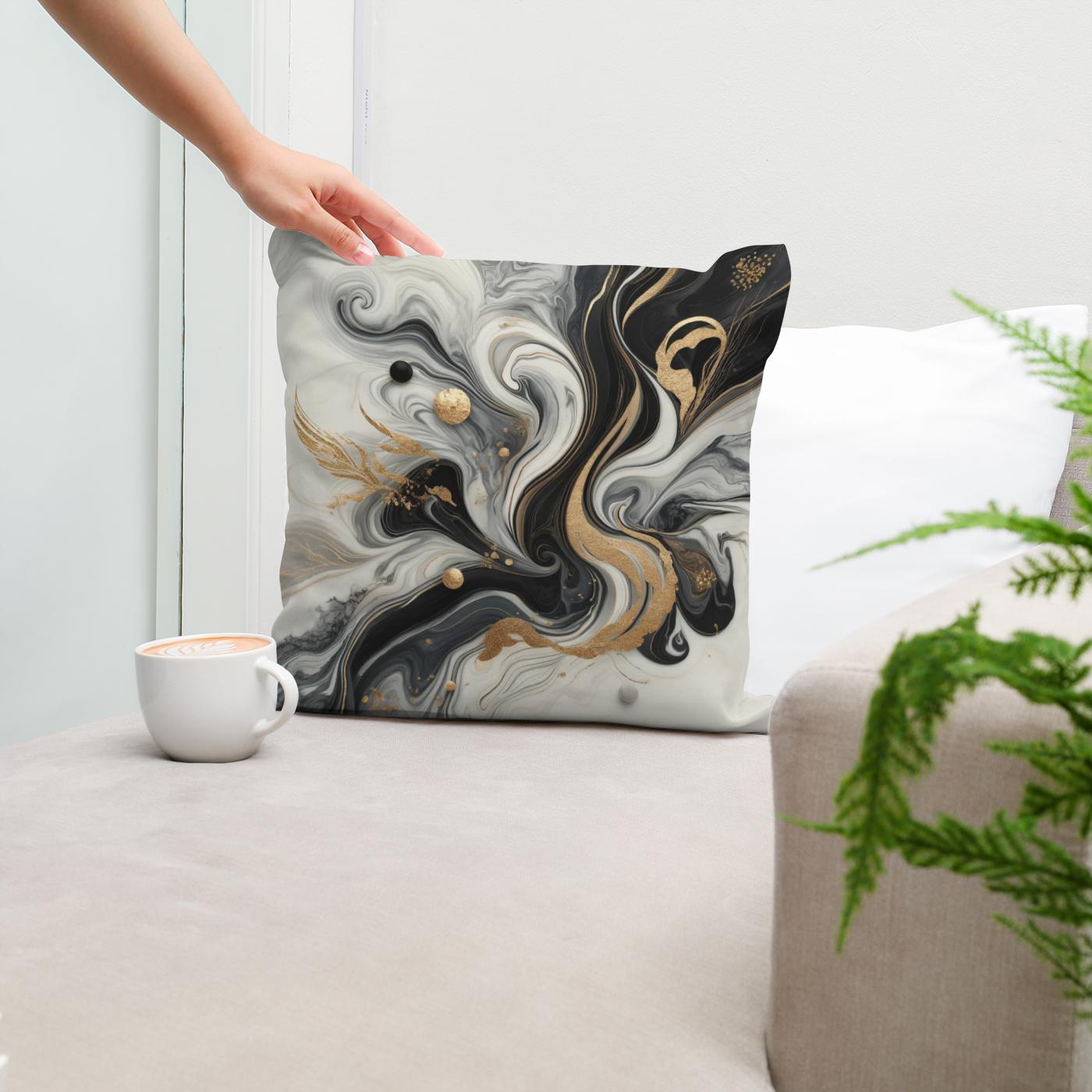 Marble Glamour Cotton Cushion