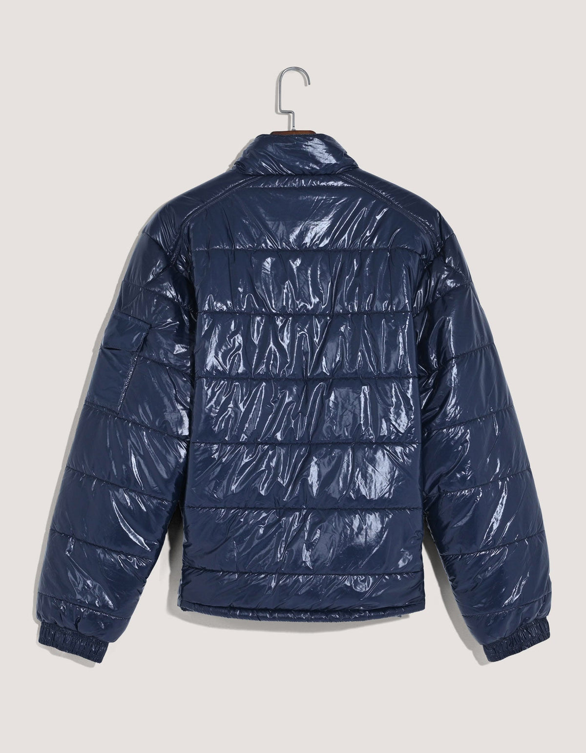Navy Gloss Puffer Jacket