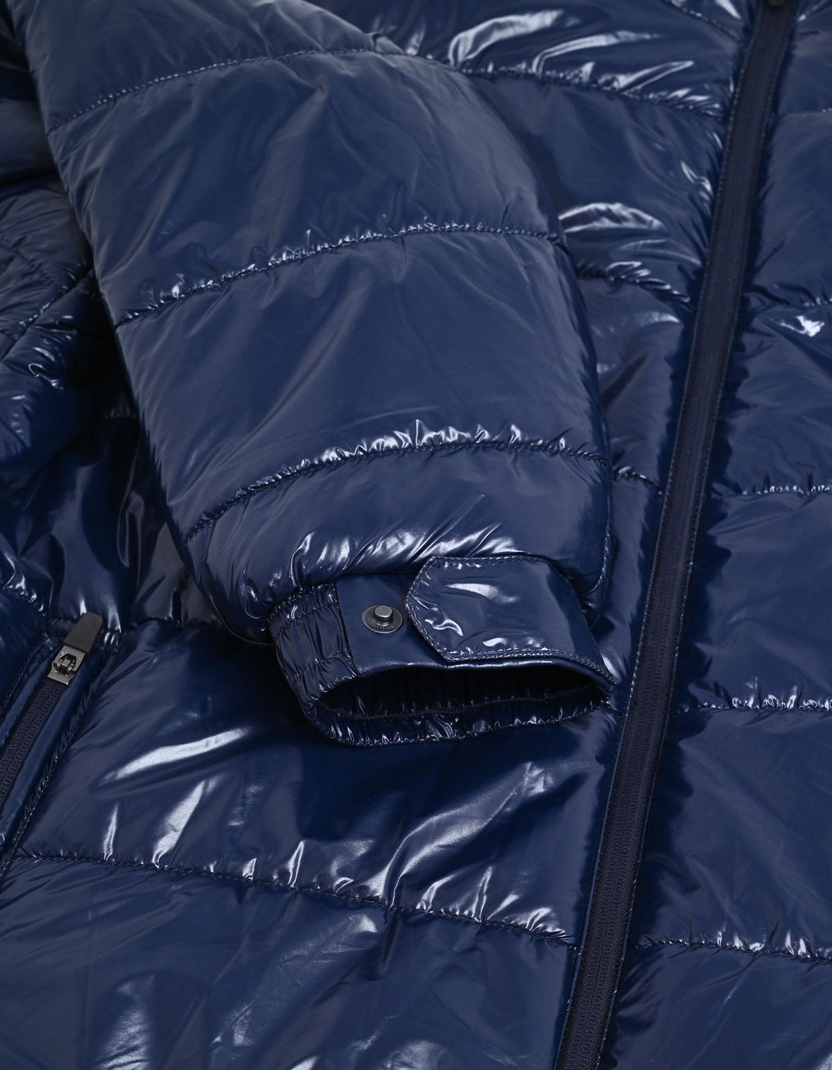 Navy Gloss Puffer Jacket