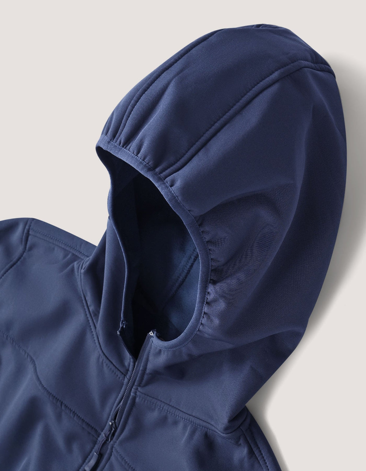 Navy Hooded Windbreaker Jacket