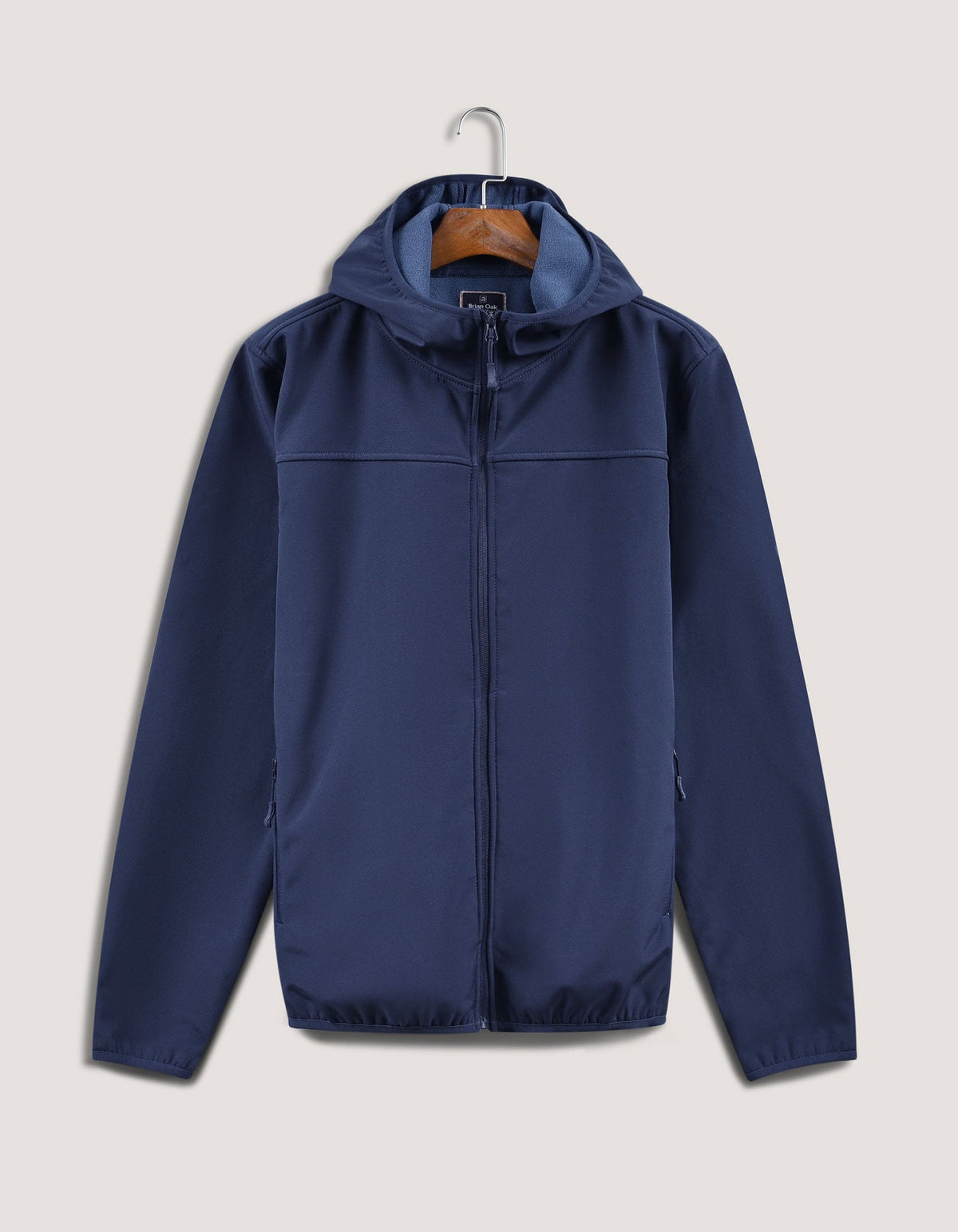 Navy Hooded Windbreaker Jacket