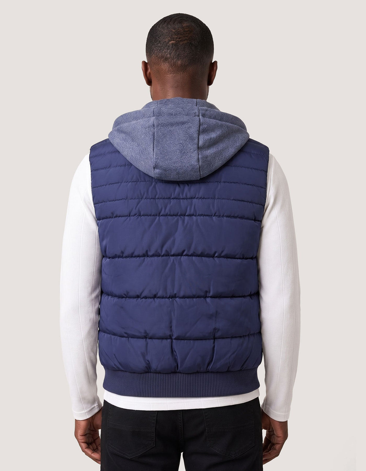 Navy Hooded Gilet