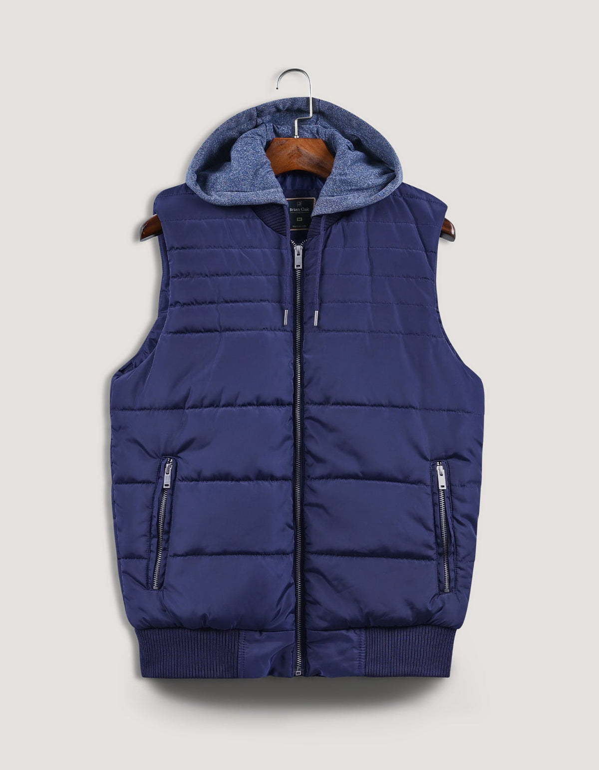 Navy Hooded Gilet