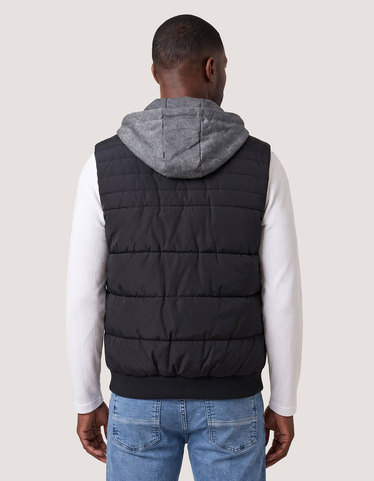 Black Hooded Gilet