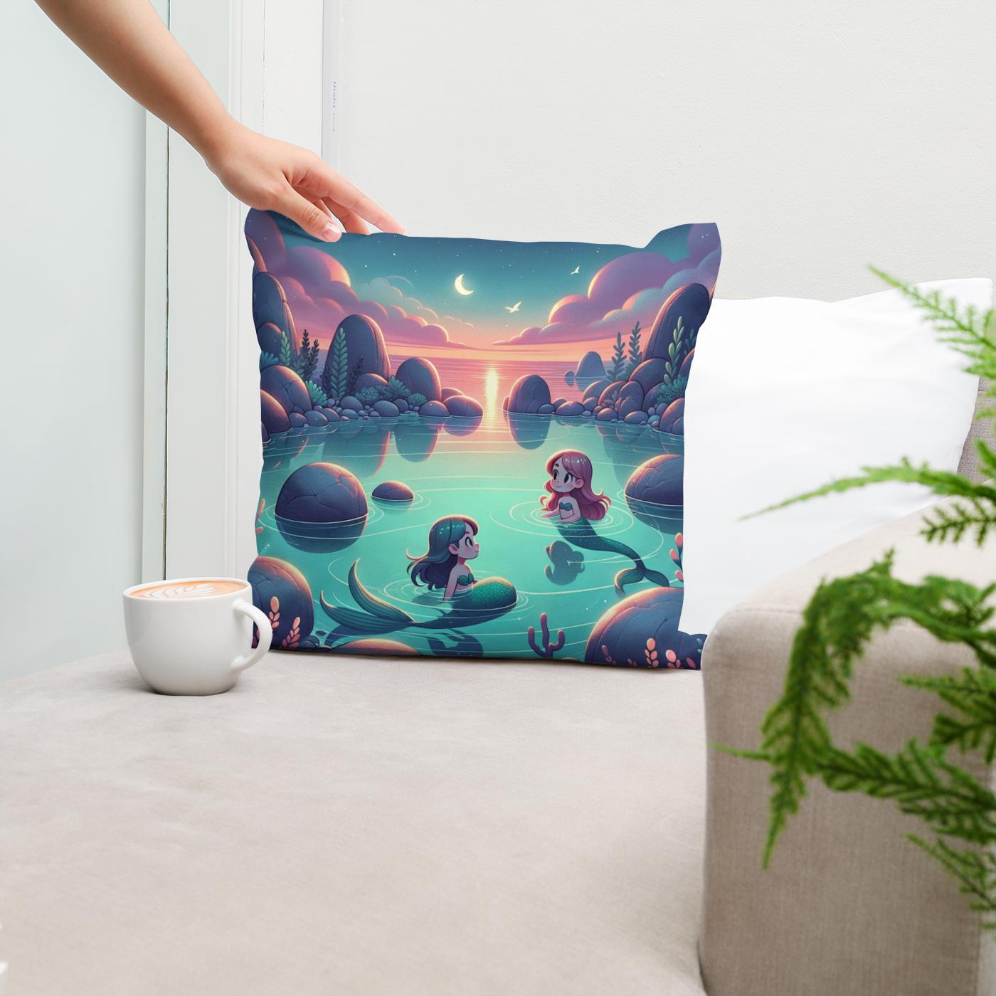 Lagoon Dream Cotton Cushion