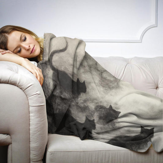 Black Cats Blanket