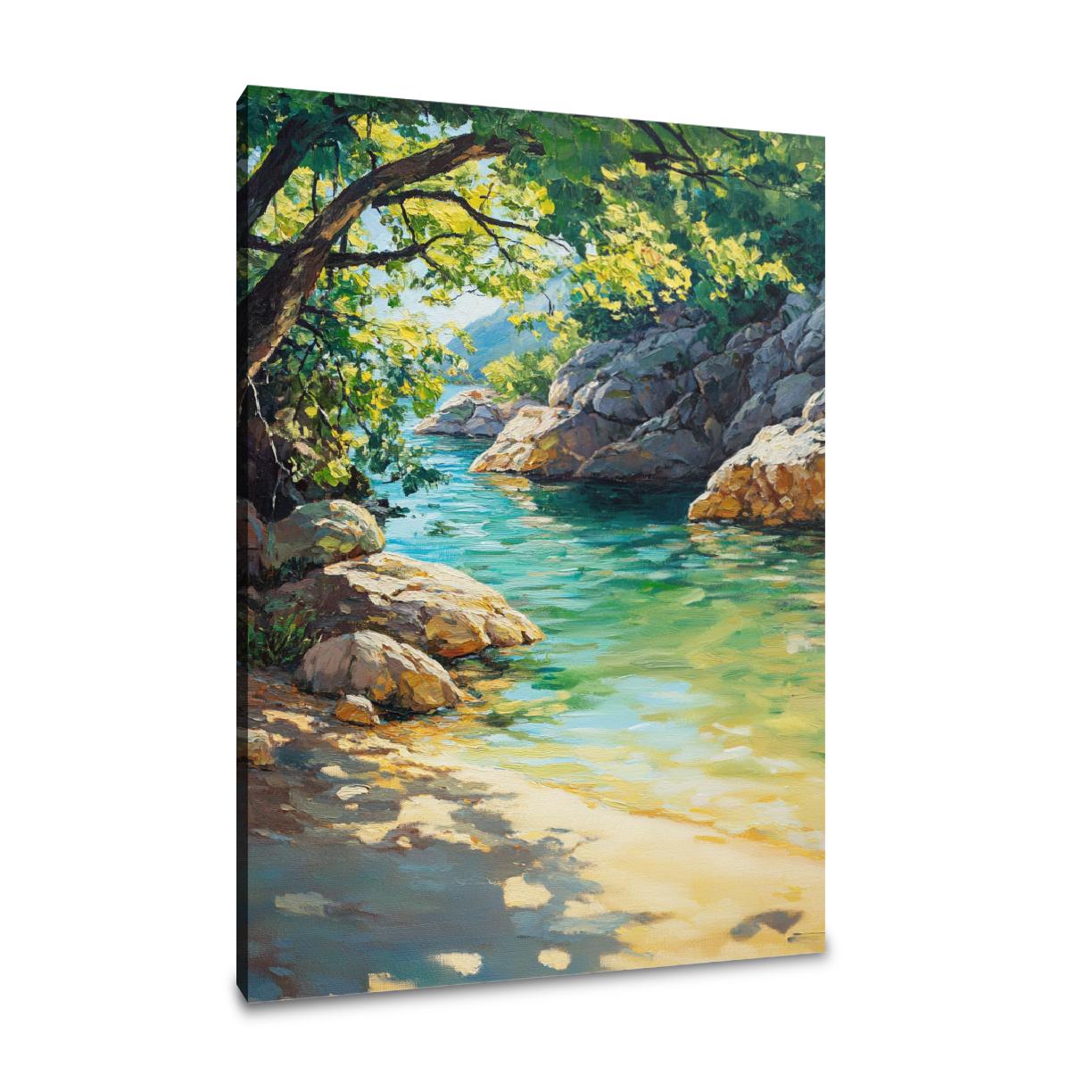 Crystal Cove Reflection Canvas