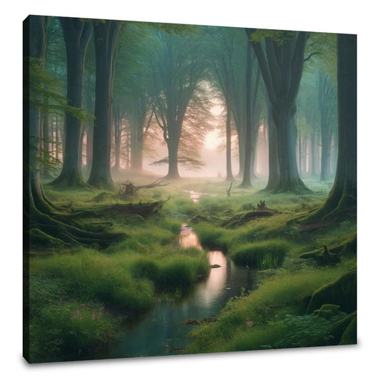 Dawn Forest Haven Canvas
