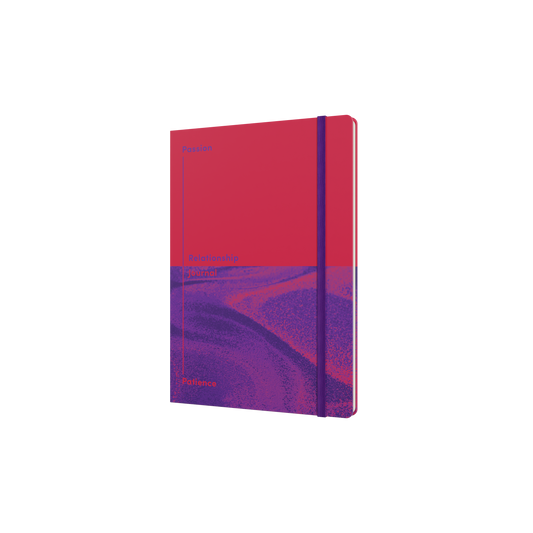 Passion and Patience Relationship Journal, A5 - Red