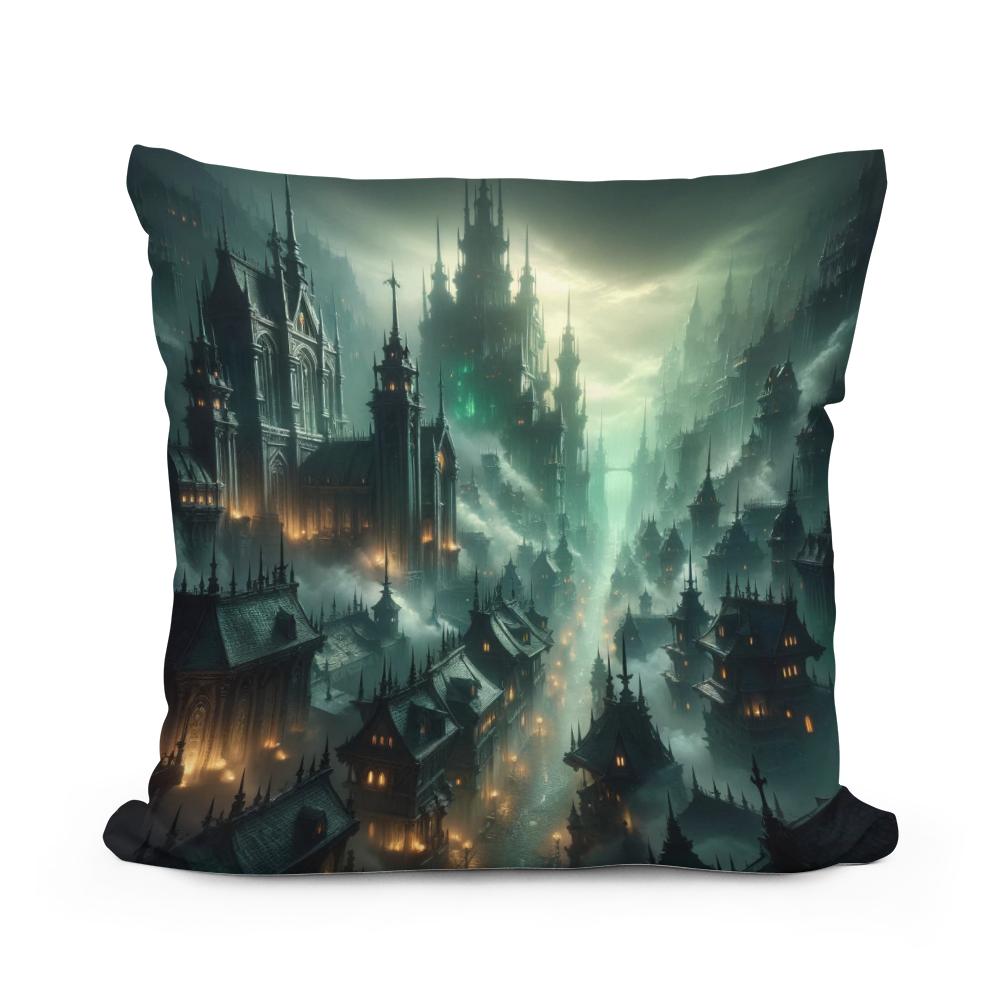 Gothic Undercity Cotton Cushion