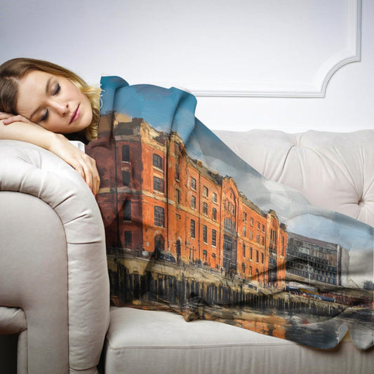 Liverpool Port Reflections Blanket