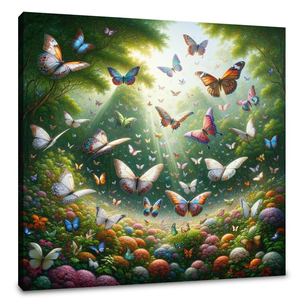 Butterfly Garden Dance Canvas