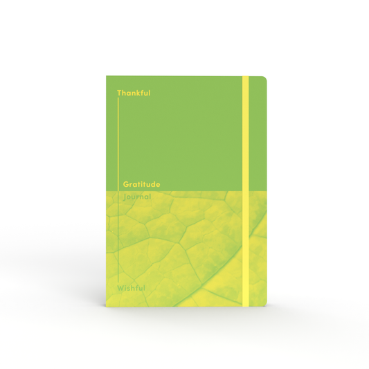 Thankful and Wishful Gratitude Journal, A5 - Green