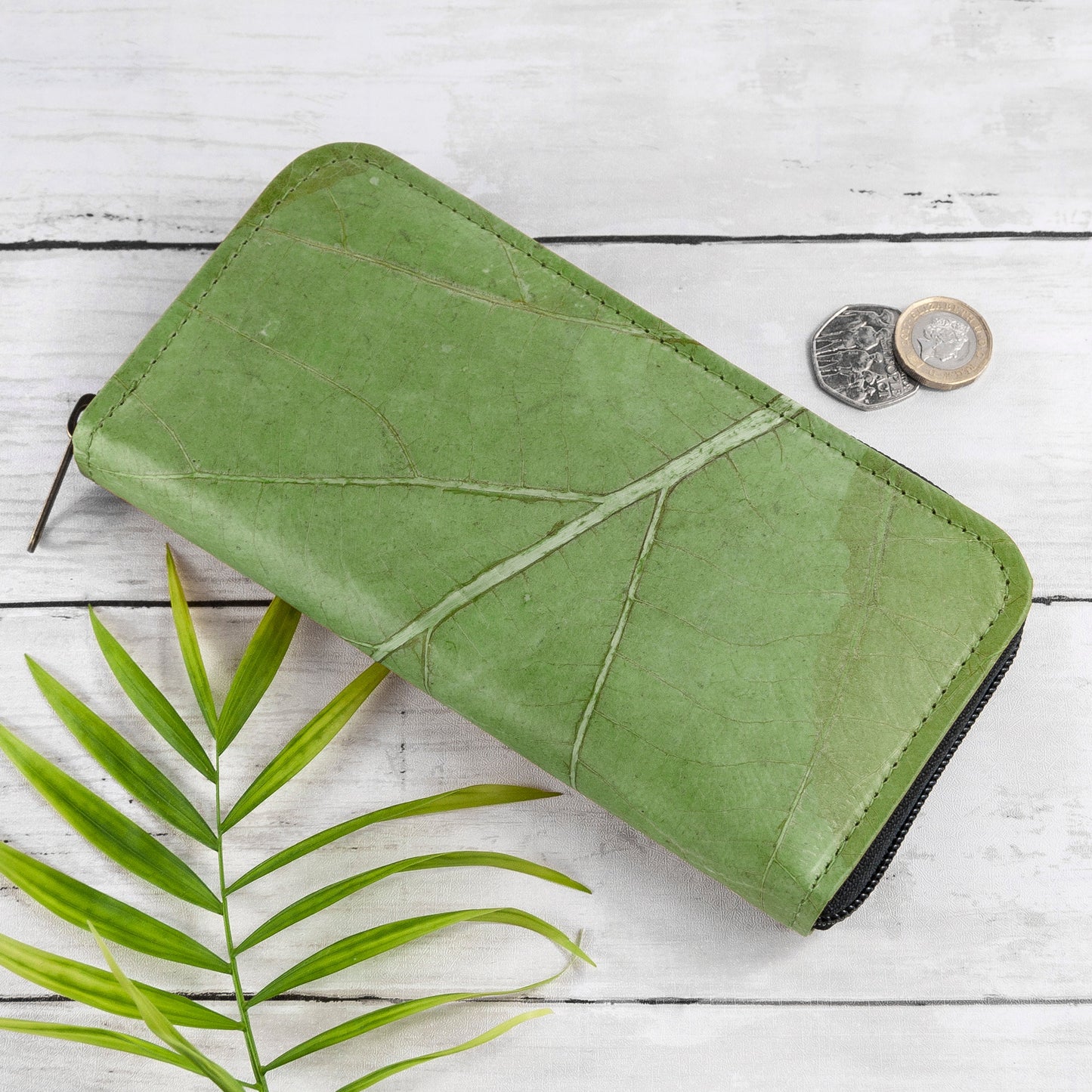 Vegan Leather Zip Over Purse