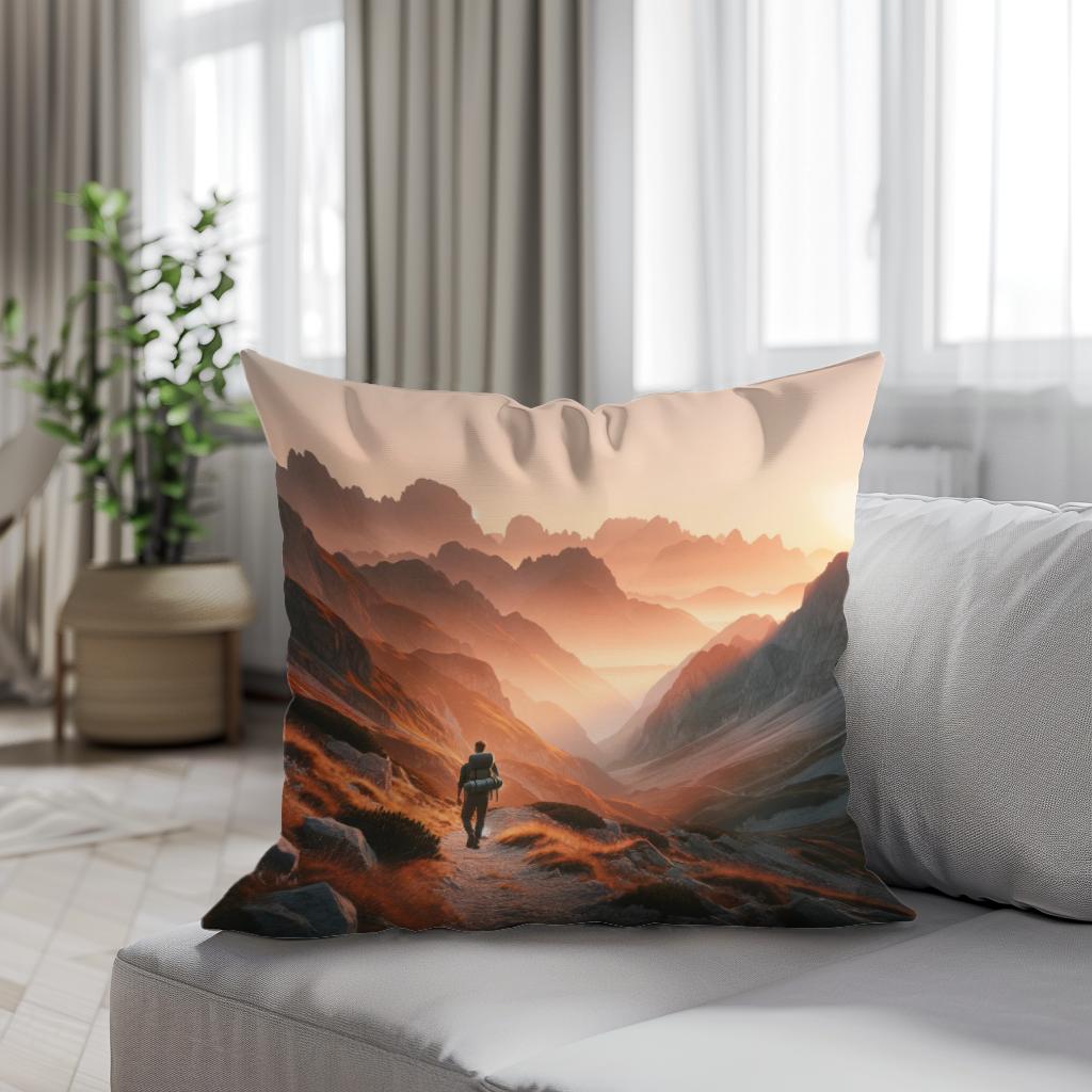 Sunrise Summit Cotton Cushion