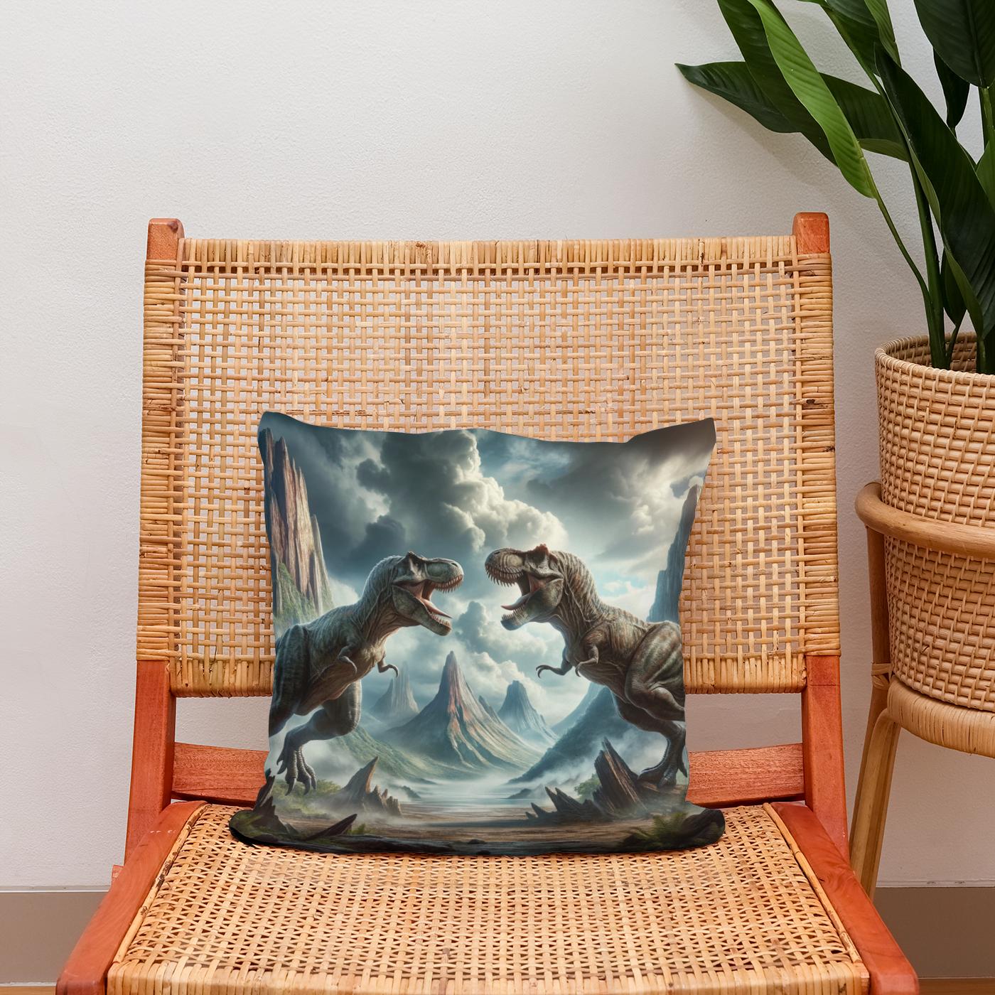 Thunder Duel Rex Cotton Cushion