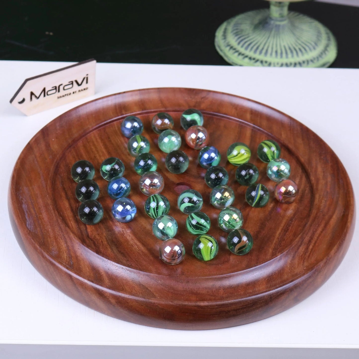 Jajur Wooden Solitaire Game