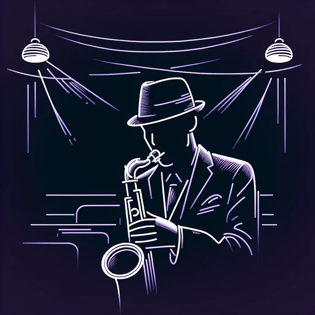 Jazz Night in Muted Shades Canvas