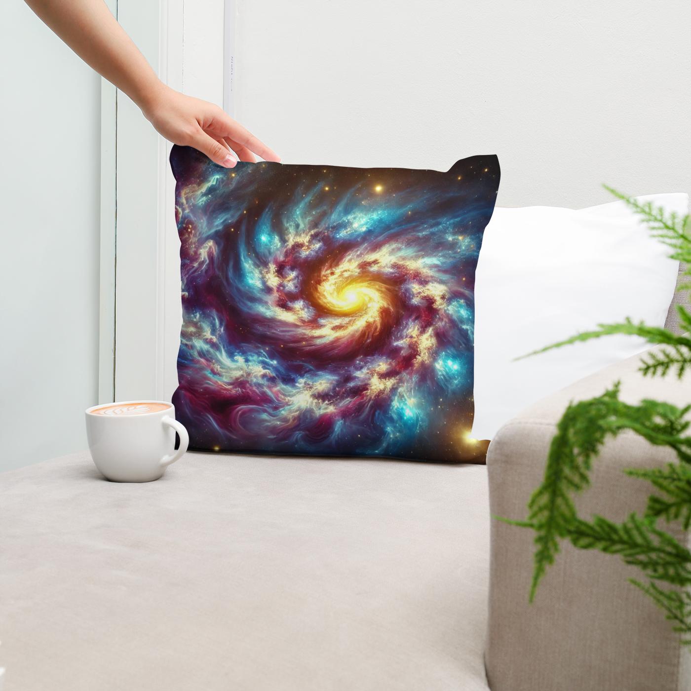 Galactic Whirl Cotton Cushion