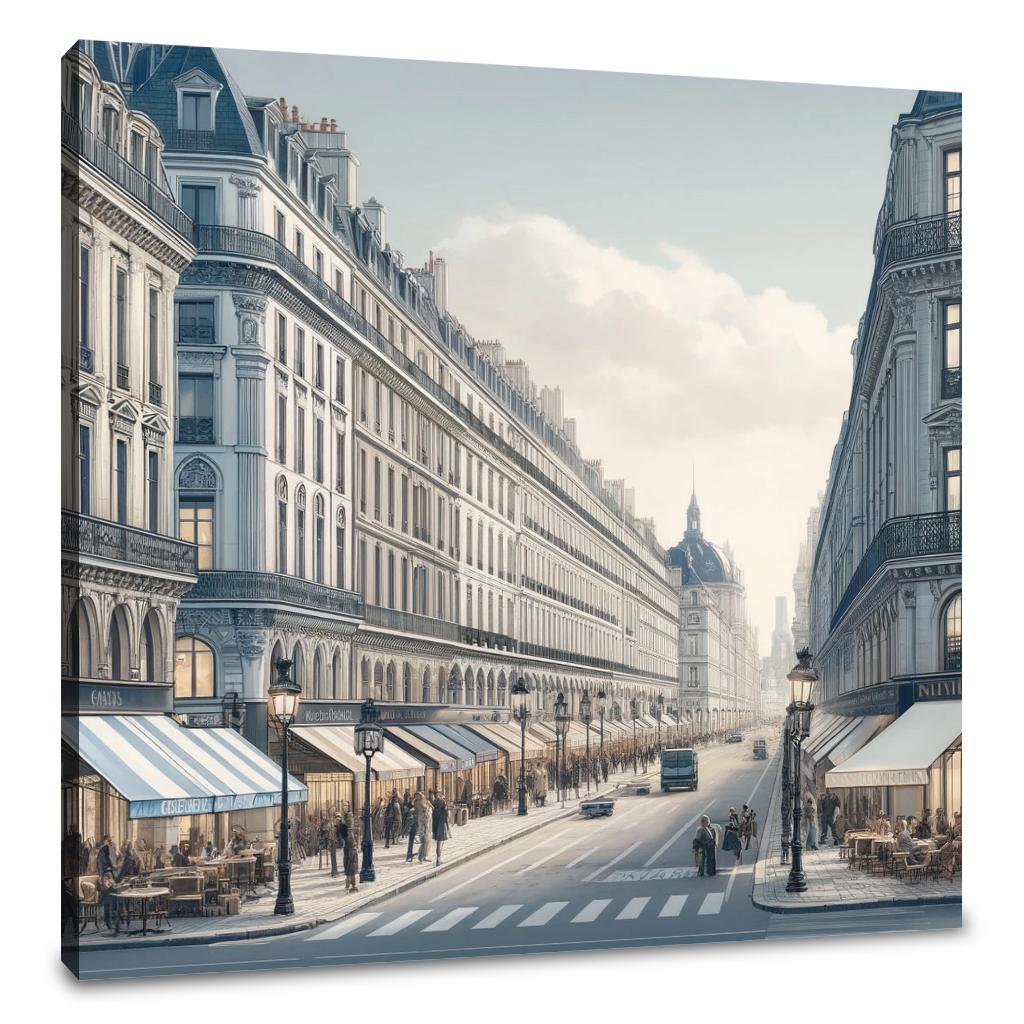 Rue de Rivoli Paris Canvas