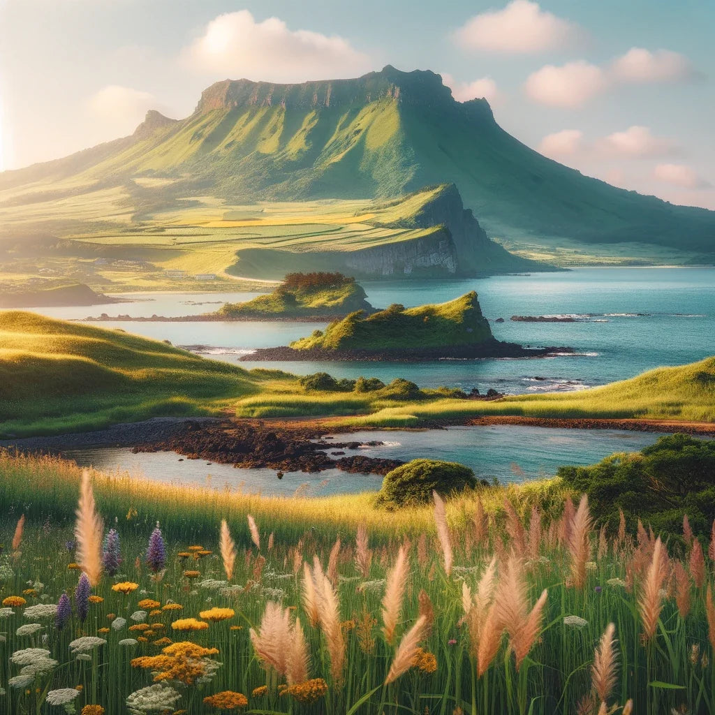 Jeju Island Serenity Canvas