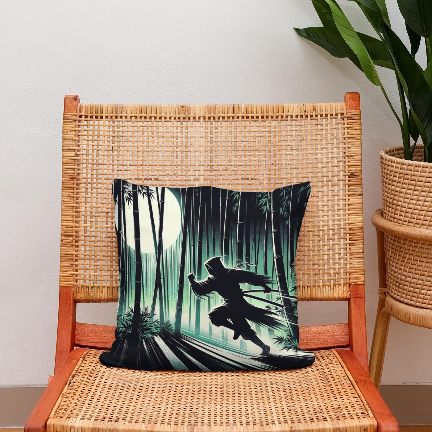 Ninja Moonlight Cotton Cushion