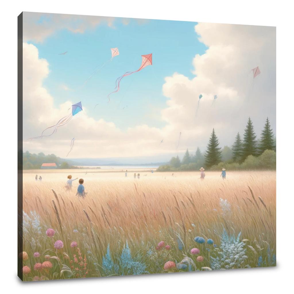 Kite Flyers Canvas