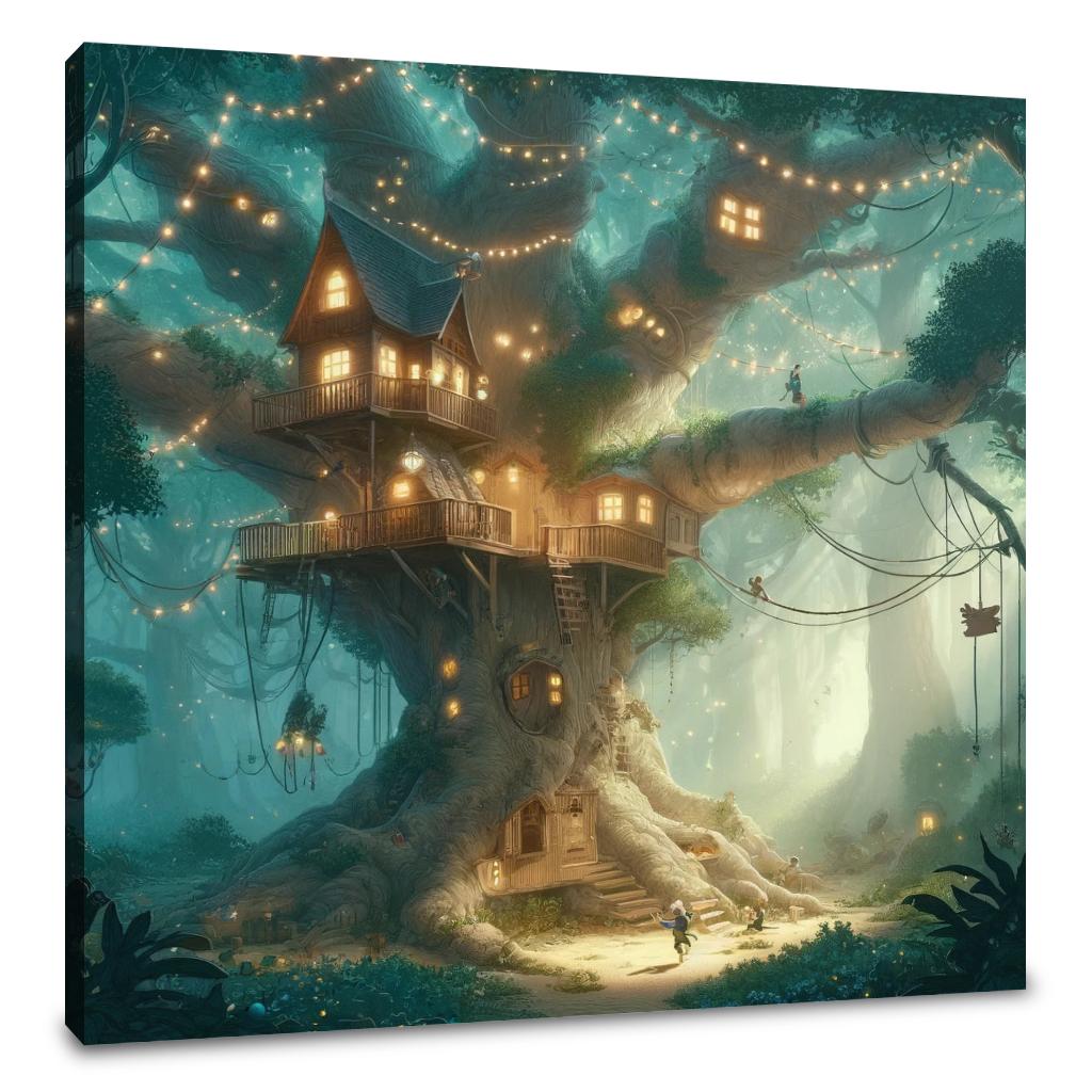 Enchanted Treehouse Canvas