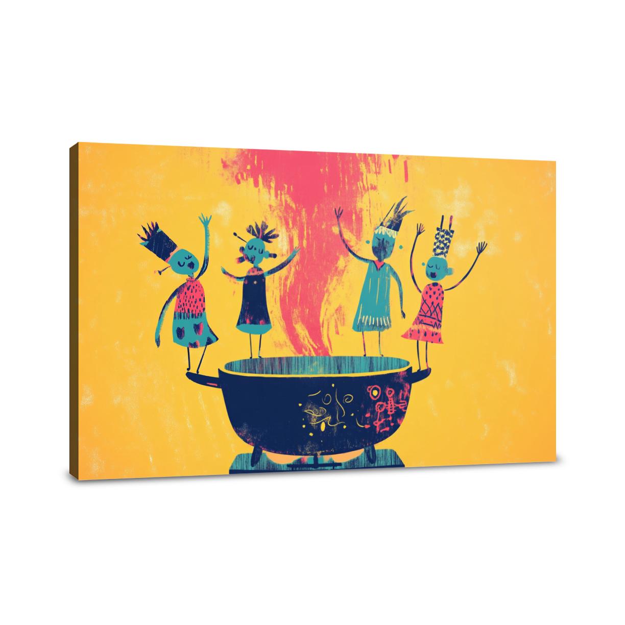 Dancing Steam Canvas