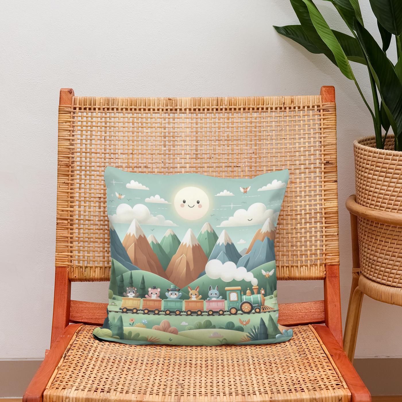 Mountain Express Cotton Cushion