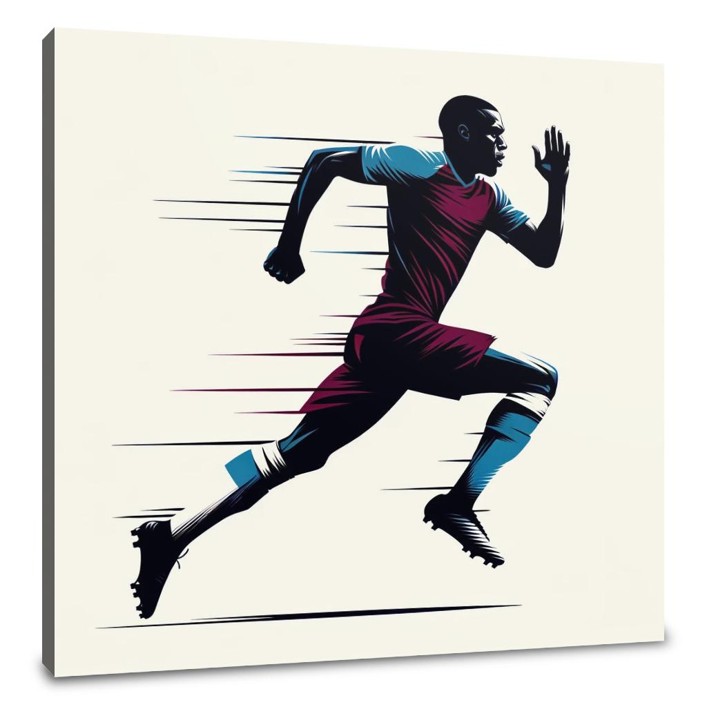 London Claret Rush Canvas