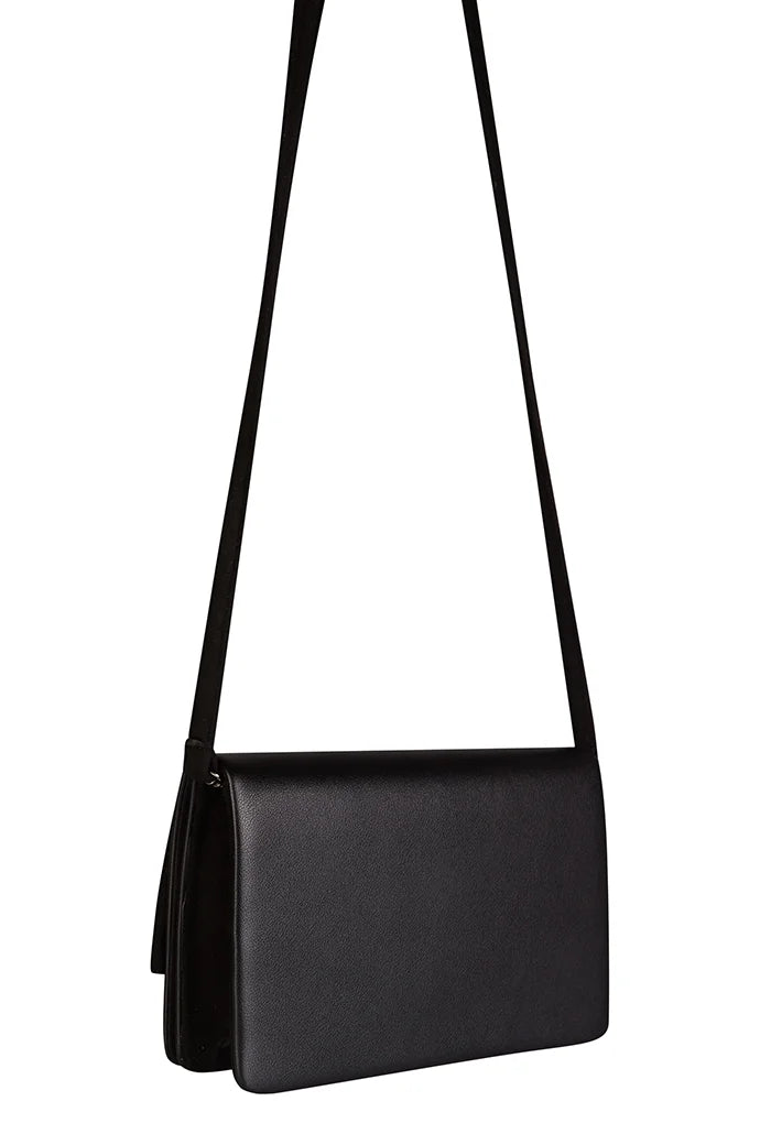 Jolie Bow Detail Crossbody Bag in Black