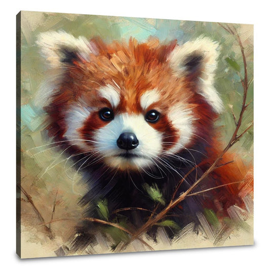 Impressionist Red Panda Canvas