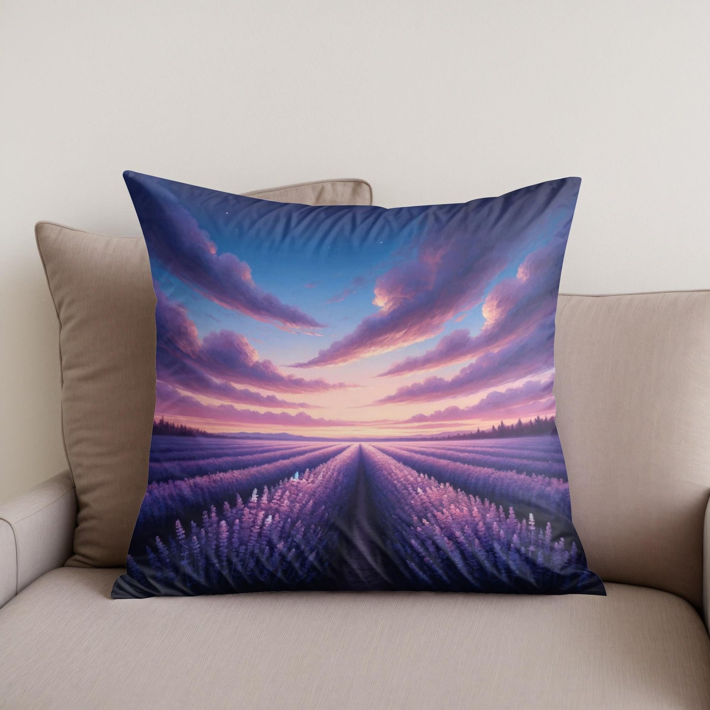 Lavender Twilight Cotton Cushion