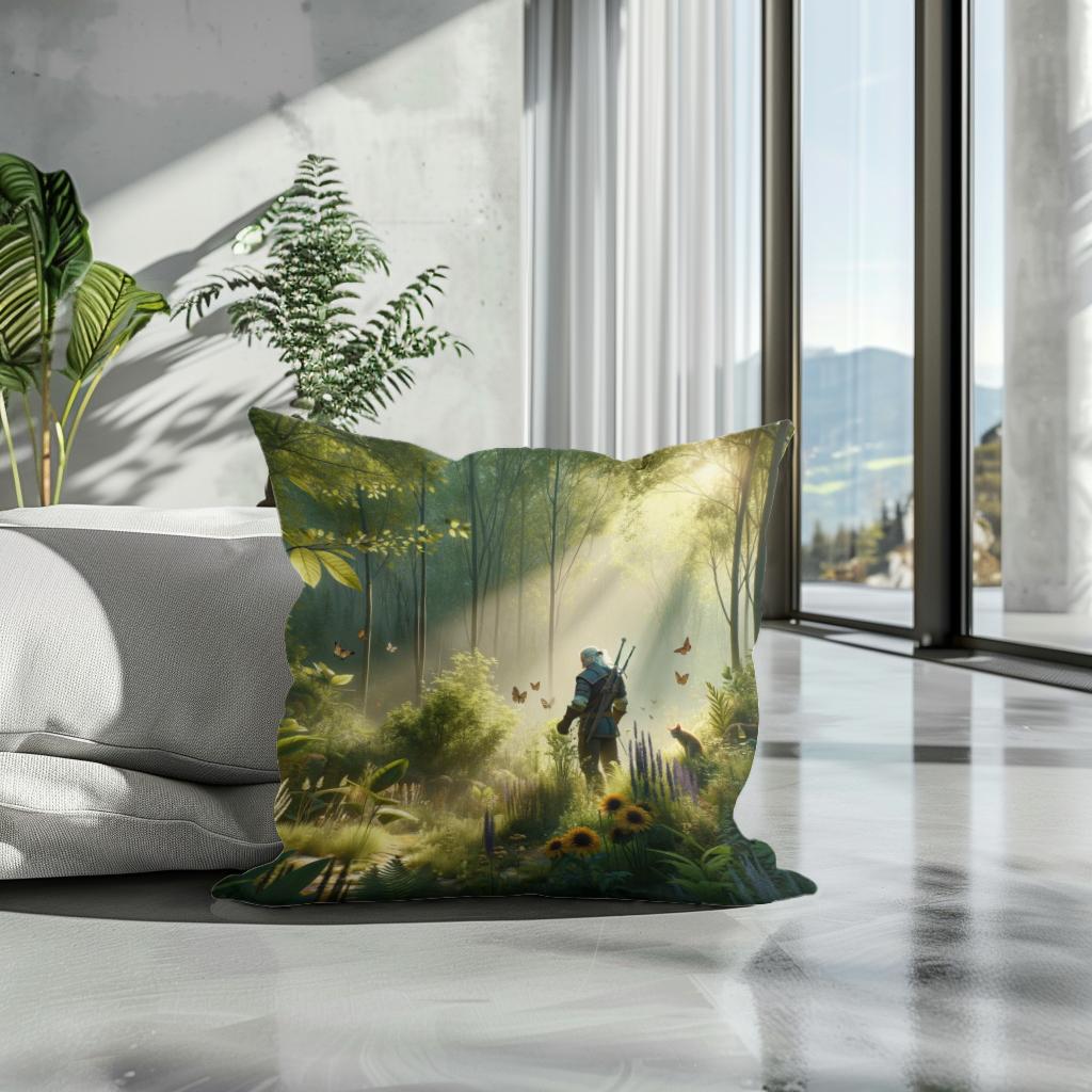Whispering Forest Cotton Cushion