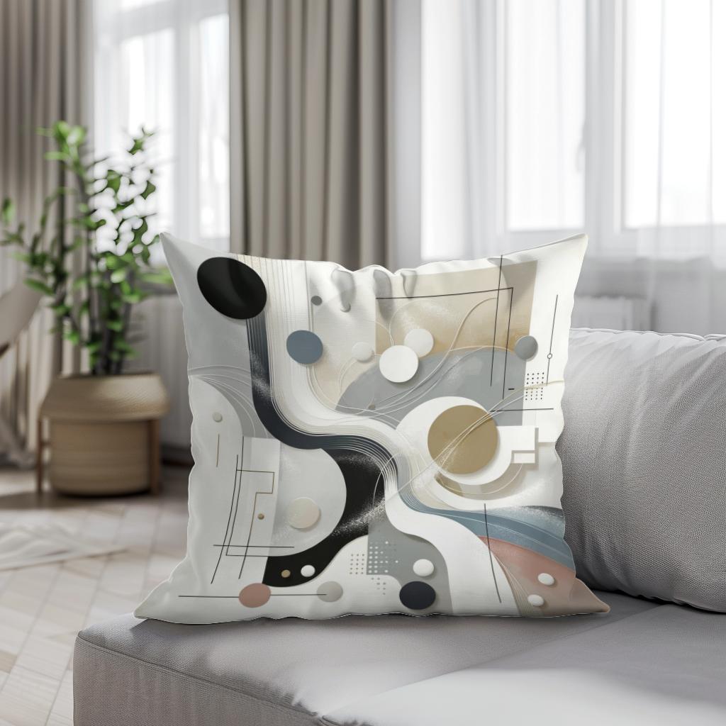 Silent Serenity Cotton Cushion