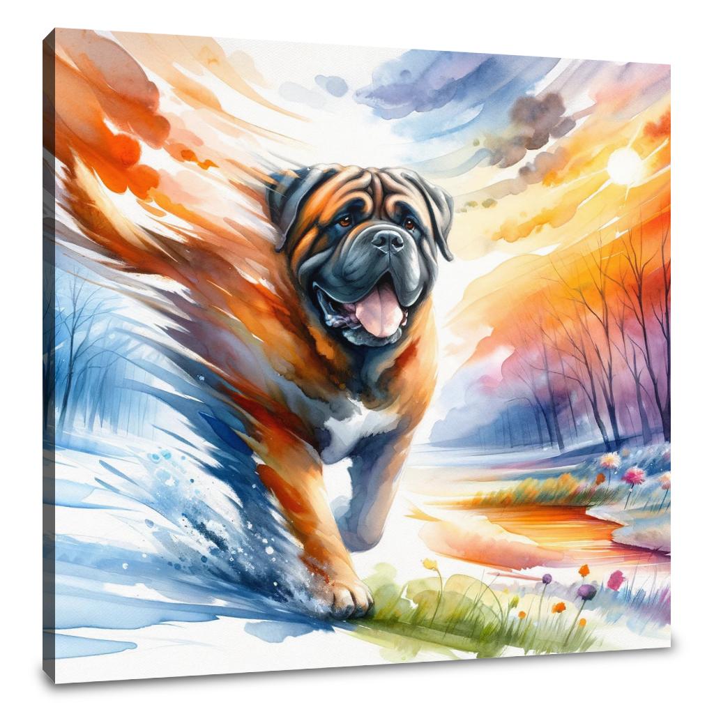 Seasons' Journey Bullmastiff Canvas