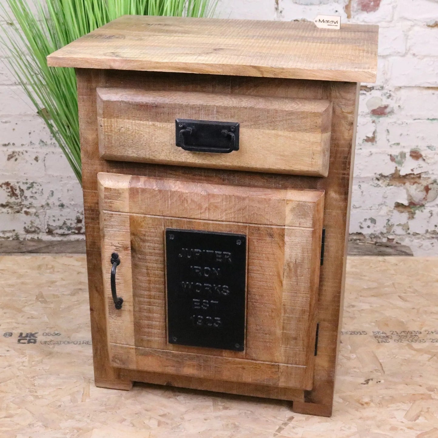 Jupiter Iron Works Furniture Industrial Bedside Cabinet