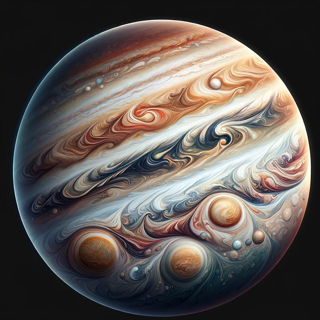 Jupiter's Swirling Majesty Canvas