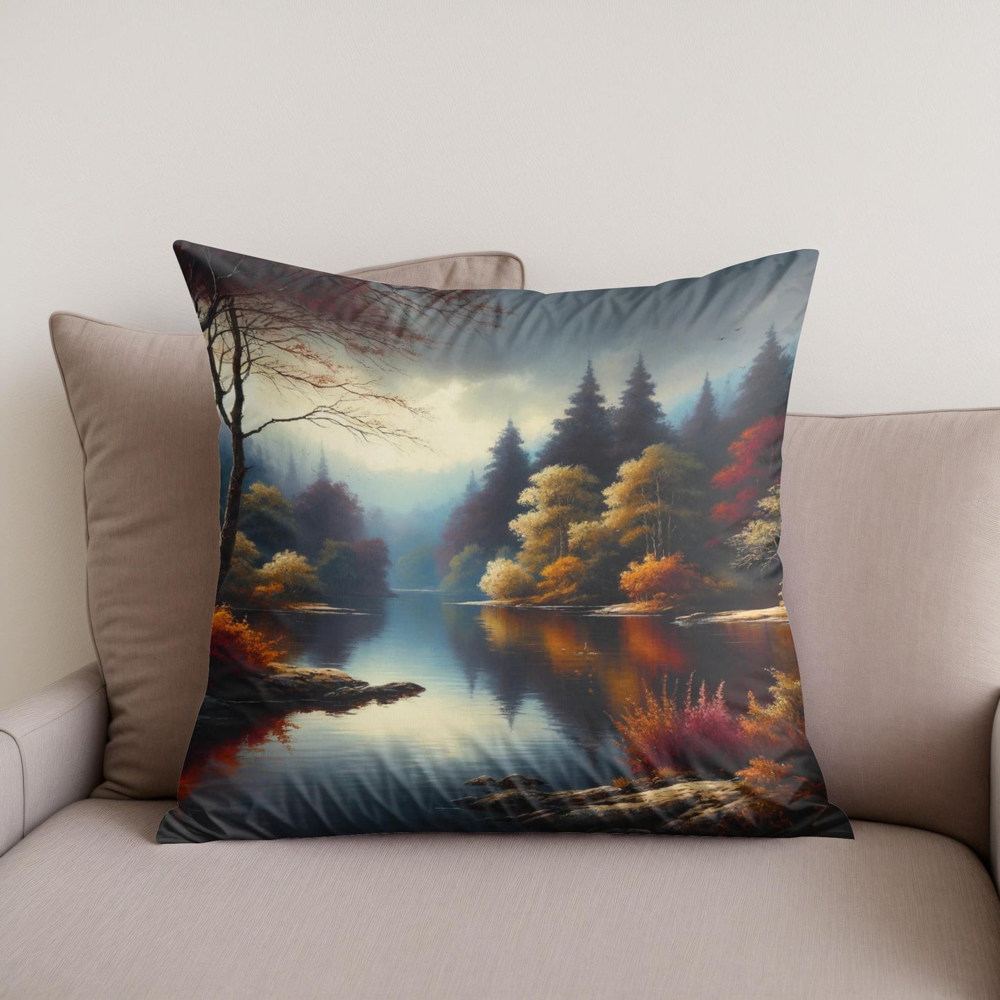 Autumn Tranquility Cotton Cushion