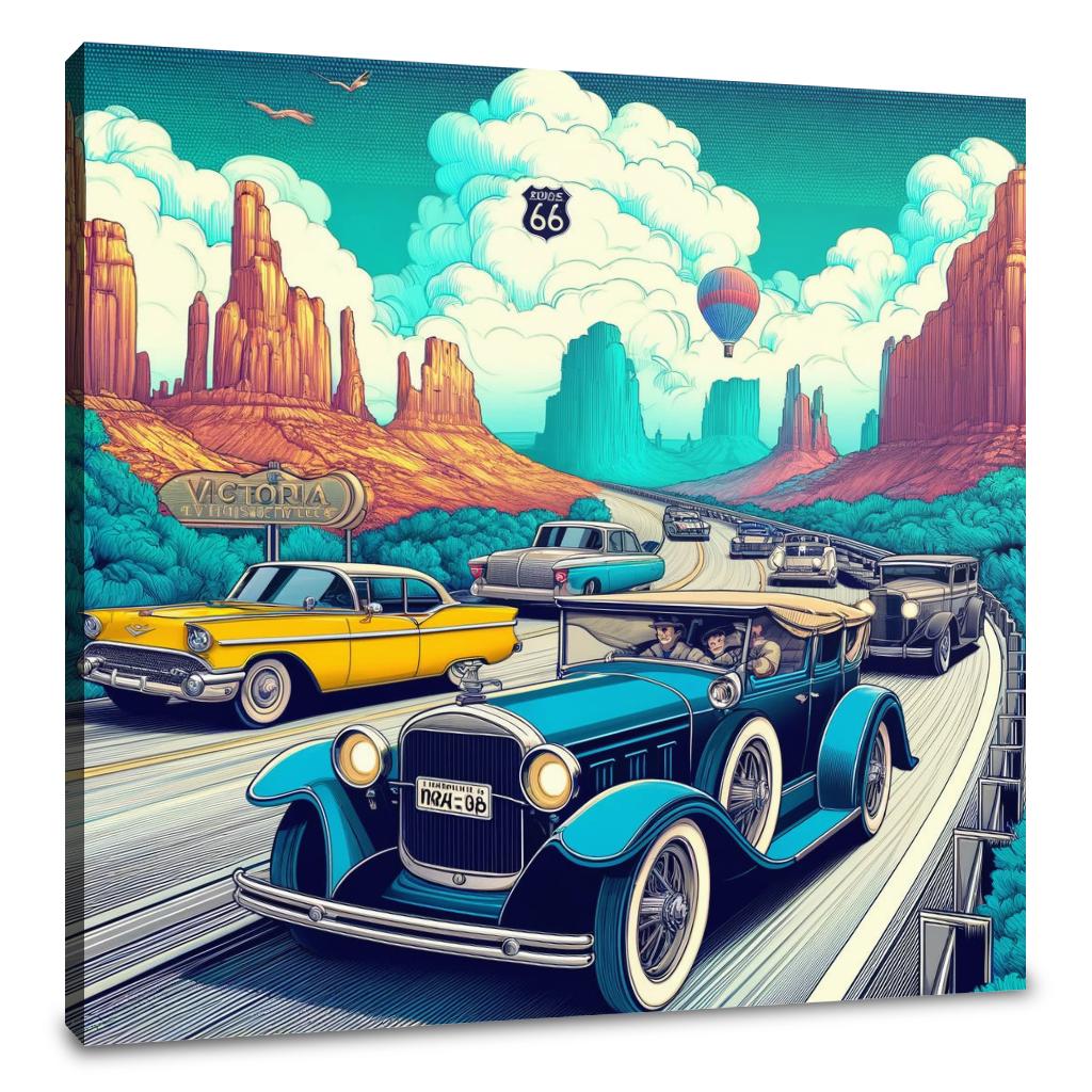 Retro Road Trip Canvas