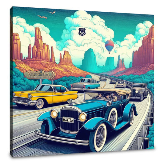 Retro Road Trip Canvas
