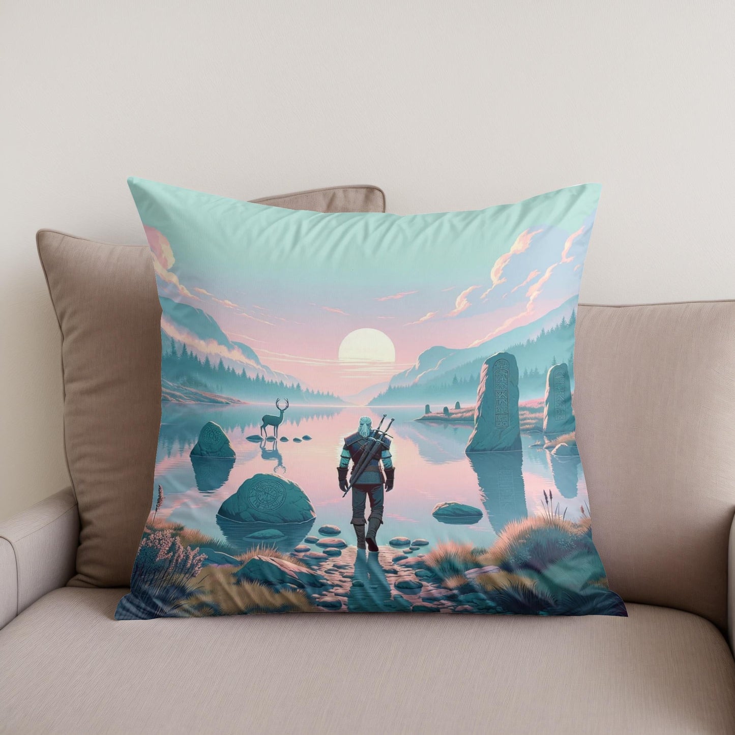Twilight Tranquillity Cotton Cushion