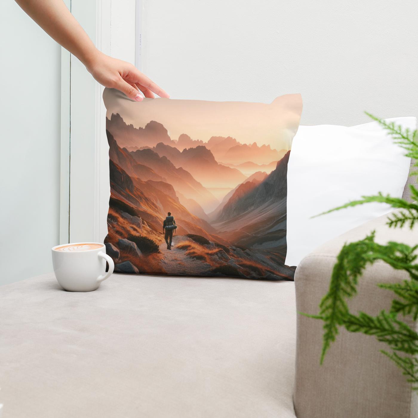 Sunrise Summit Cotton Cushion