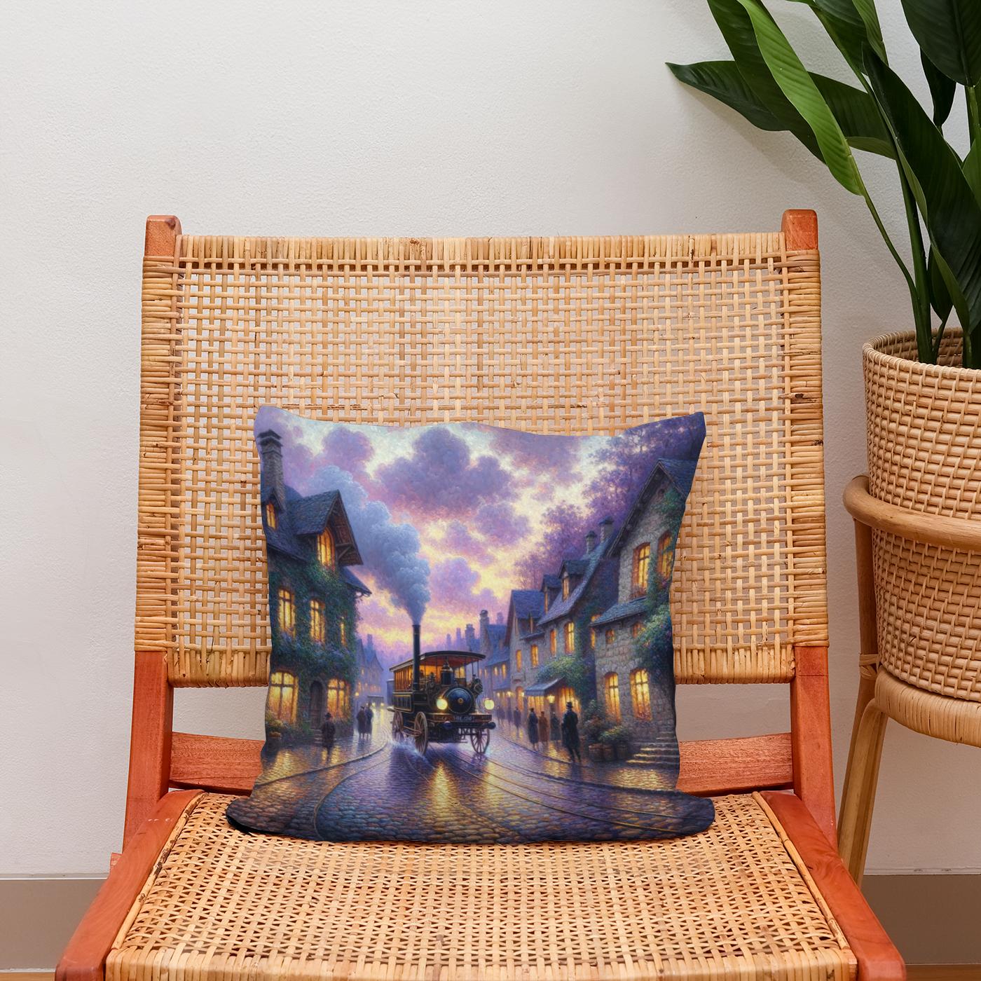 Steam Era Serenity Cotton Cushion